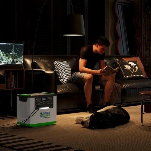 Natures Generator Lithium 3600 With Power Pod + 4 x 410W Monocrystalline Solar Panel + Transfer Switch