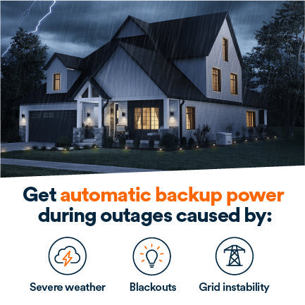 Generac 7325 22kW Air-Cooled Whole Home Standby Generator w/ Transfer Switch