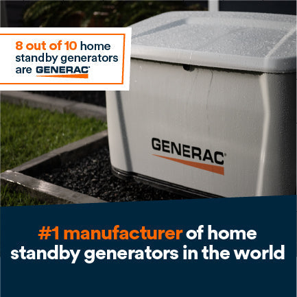 Generac 7325 22kW Air-Cooled Whole Home Standby Generator w/ Transfer Switch