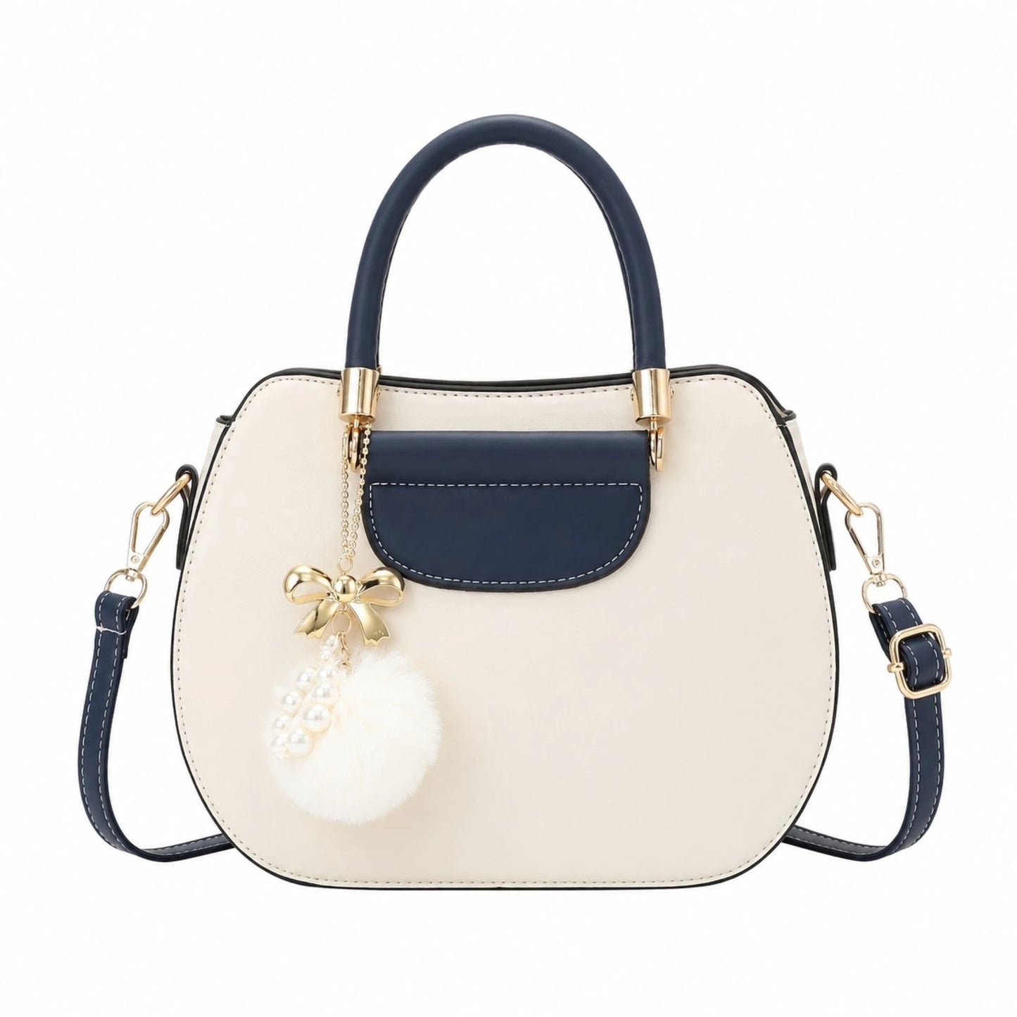 Women's Structured Faux Leather Handbag