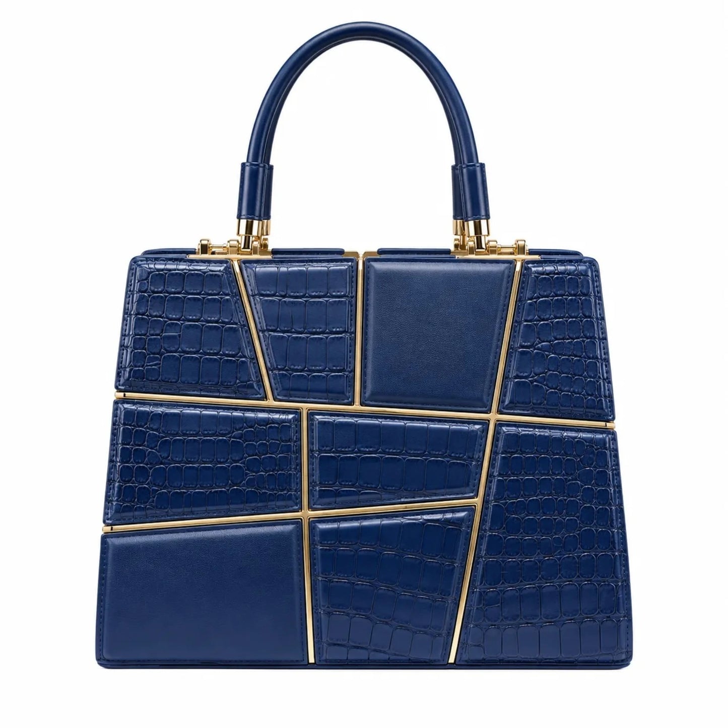 Women's Structured Leather Shoulder Handbag